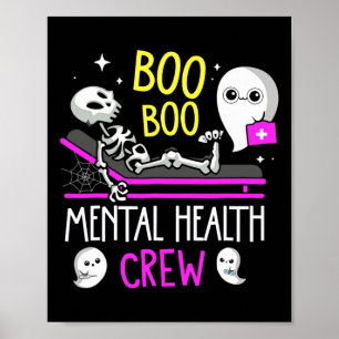 Poster Enfermeira de saúde Psych Boo Boo Crew Enfermando 