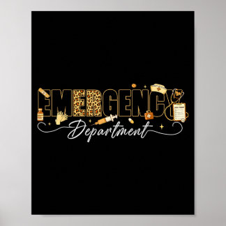 Poster Enfermeira do Departamento de Emergência do Leopar