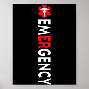 Poster Enfermeira do Departamento de Emergência Enfermeir