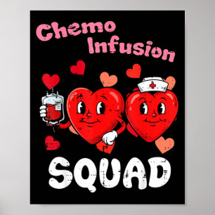 Poster Enfermeira do Dia dos Namorados Equipe de Infusão