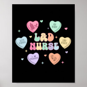 Poster Enfermeira do Dia dos Namorados Trabalho e Parto C