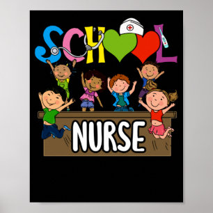 Poster Enfermeira do Ensino Secundário Registrada De Volt