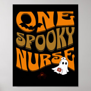 Poster Enfermeira do Halloween Produto Engraçado Assustad
