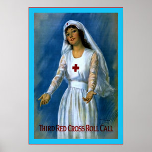 Poster Enfermeira do vintage