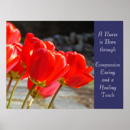 Poster Enfermeira é arte nascer Carrando Compaixão Curand