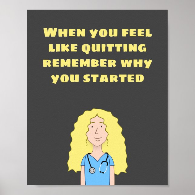 Poster Enfermeira loira (Frente)