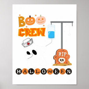Poster Enfermeira Med Surg Boo Crew Halloween Dapping Mãe