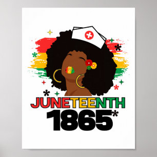 Poster Enfermeira Negra 1865 Liberdade Nu