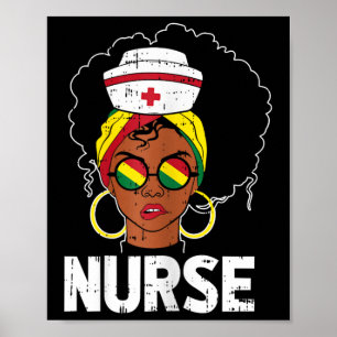 Poster Enfermeira Negra Enfermagem Afro Queen A 12/12