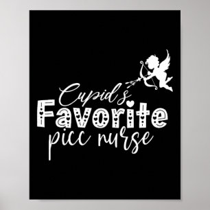 Poster Enfermeira Picc Favorita do Cupido Acesso Vascular