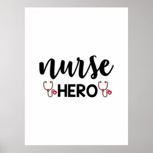 Poster Enfermeira Presente Enfermeira Heroína