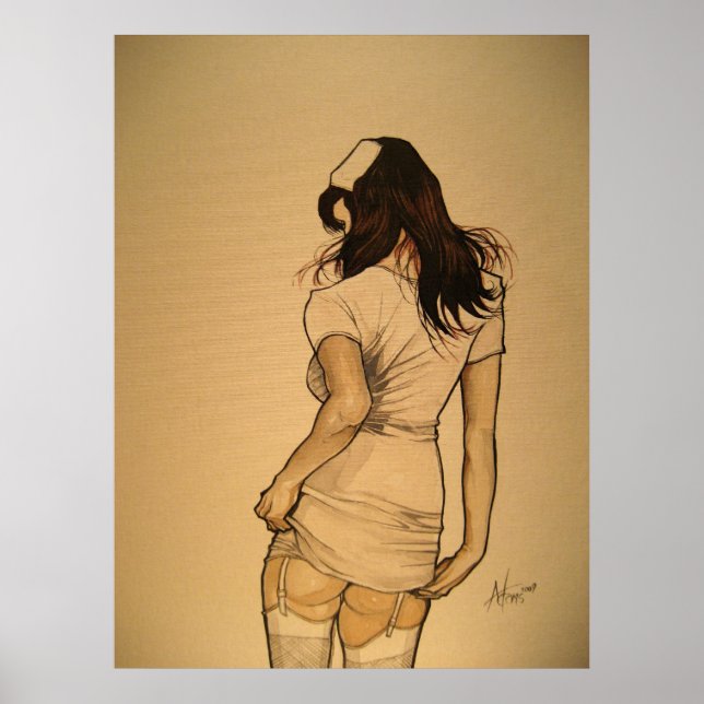 Pôster Enfermeira travessa (Frente)