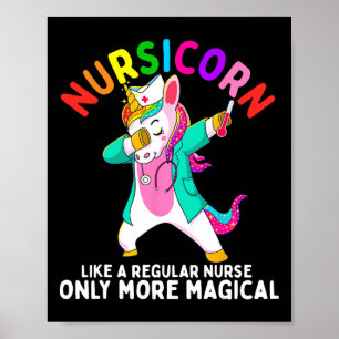 Poster Enfermeira Unicorn Enfermeira Engraçada Enfermeira