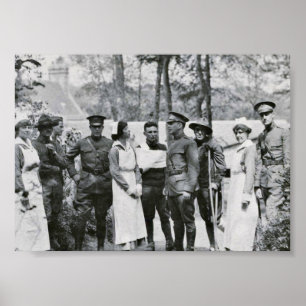 Pôster Enfermeiras e doutores de WWI