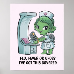 Poster Enfermeiro alienígena