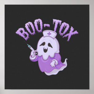 Poster Enfermeiro Bonito Fantasma com Botox Injetável Eng