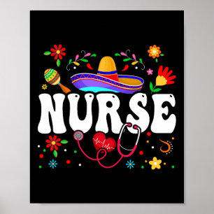 Poster Enfermeiro Cinco De Mayo Mexicano