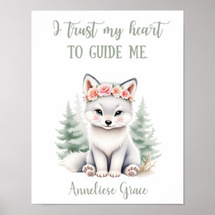 Poster Enfermeiro de Citação de Wolf Woodland Personaliza
