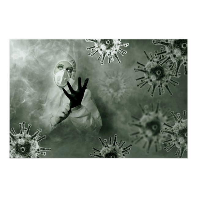 Pôster Enfermeiro de Coronavírus (Frente)