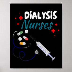 Poster Enfermeiro de diálise Nefrologia Doença Renal Enfe