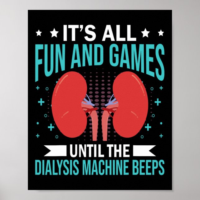 Poster Enfermeiro de Diálise Renal (Frente)