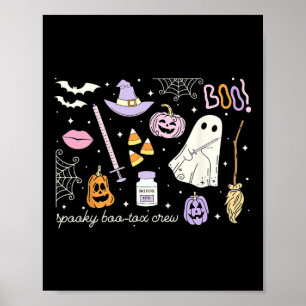 Poster Enfermeiro de Estética da Tripulação Boo-tox Retro