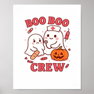 Poster Enfermeiro Dia de as Bruxas engraçado Ghost Enferm