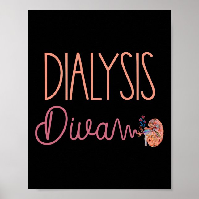 Poster Enfermeiro Diva-Technician Doente Rim Cuto (Frente)