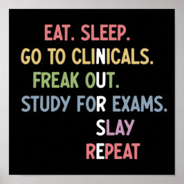 Poster Enfermeiro Enfermeiro Enfermeiro Estudante Futuro 