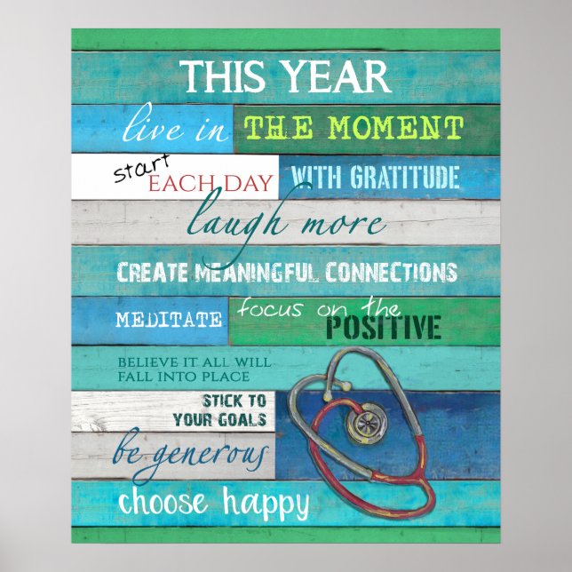 Poster Enfermeiro Este Ano Motivacional e Inspiracional (Frente)