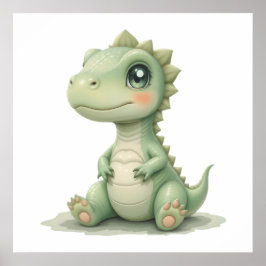 Poster Enfermeiro-Poster de-Bebê Dinossauro Cinto-d-Água