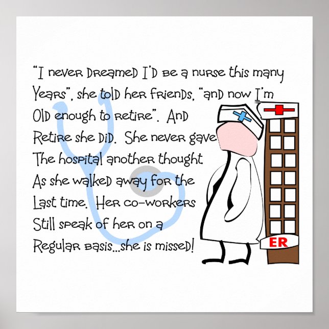 Pôster Enfermeiro RETIRADO (Frente)