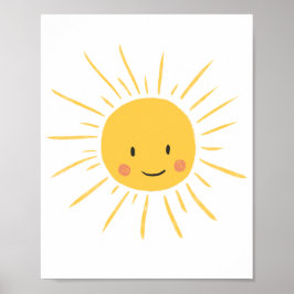 Poster Enfermeiro Sol Feliz e Bonito