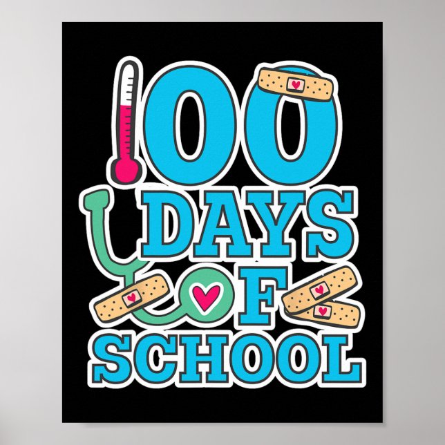 Poster Enfermeiros 100 Dias De Escola (Frente)
