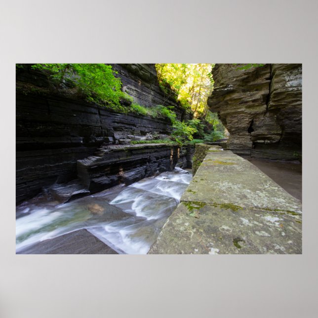 Poster Enfield Glen, Robert H Treman State Park, NY (Frente)