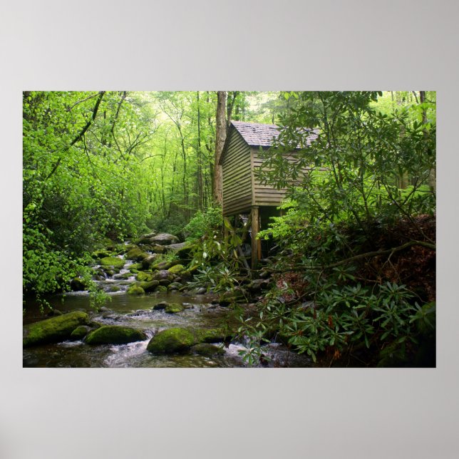 Pôster Enfumaçado Mountain Mill (Frente)