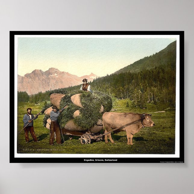Pôster Engadine, Grisons, Suiça (Frente)