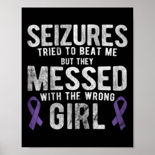 Poster Enganada Com A Consciência Errada Da Epilepsia