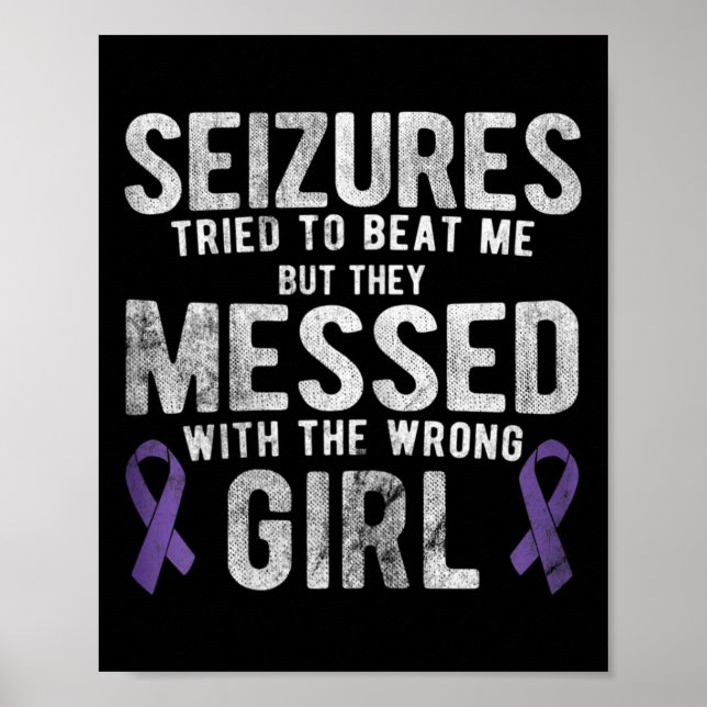 Poster Enganada Com A Consciência Errada Da Epilepsia (Frente)