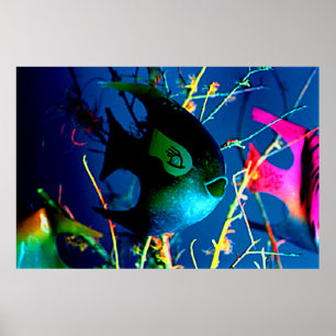 Pôster ENGARRAFE OS PEIXES 72" colossal x 52" arte de