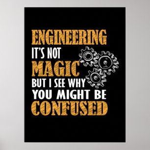 Poster Engenharia - Eu Vejo Por Que Você Pode Ser Confus