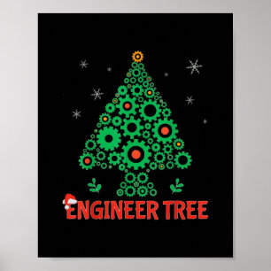 Poster Engenharia Mecânica da Árvore Engenheiro de Nata