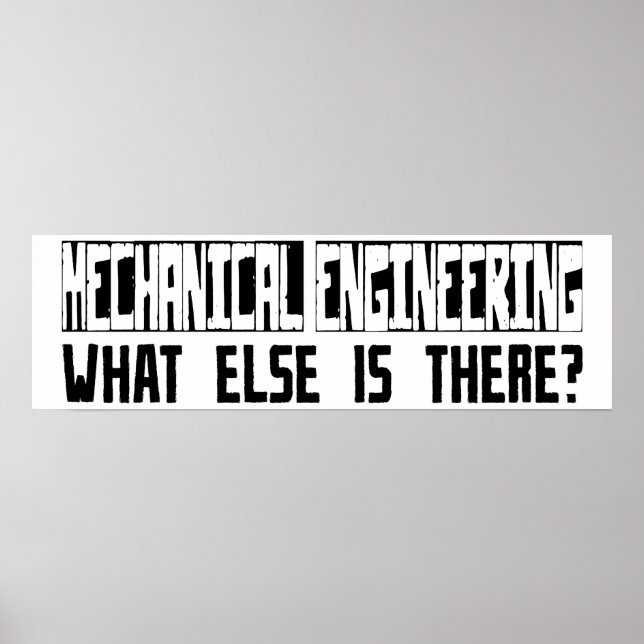 Poster Engenharia Mecânica O Que Mais Existe? (Frente)