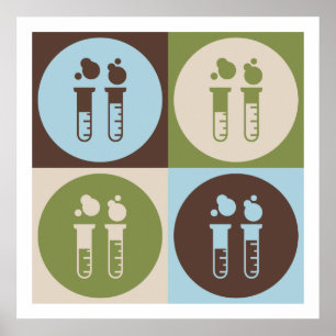 Pôster Engenharia Química de pop Art