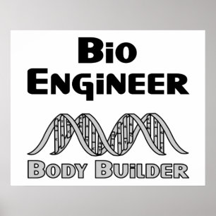 Poster Engenheiro Biológico Construtor de Corpos