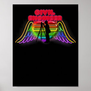 Poster Engenheiro Civil Apresenta Engraçados Para O Civi