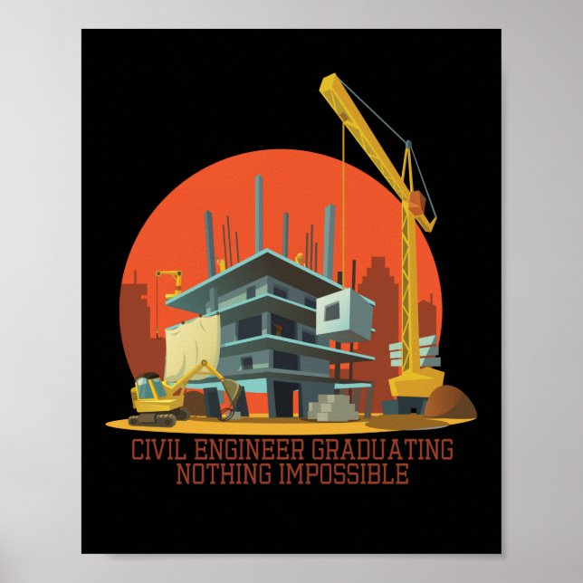 Poster engenheiro civil não é impossível (Frente)