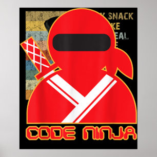 Poster Engenheiro de Codificação de Computadores Ninja 