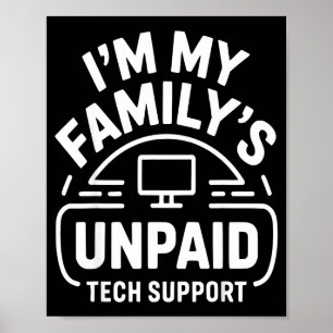 Poster Engenheiro de Computador Engraçado Sou o Técnico N