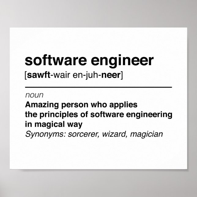 Poster Engenheiro de software (Frente)